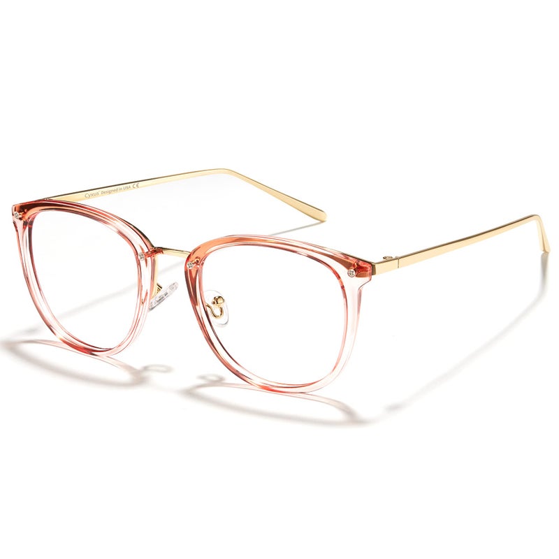 Cyxus Blue Light Glasses for Woman Fashion Computer Glasses on Office Reduce Eye Strain Anti Migraine for Working Reading